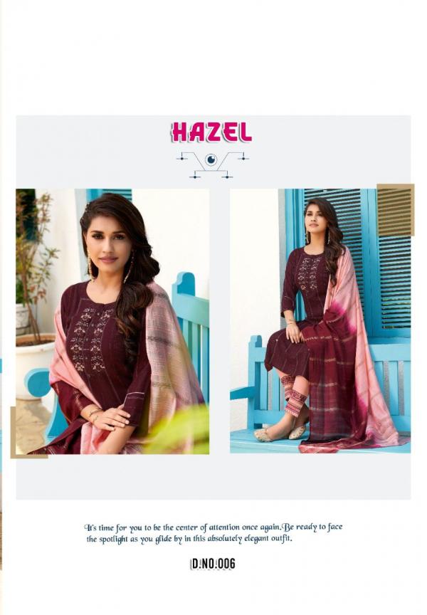 Ikw Hazel Vol 1 Viscose Designer Readymade Suit